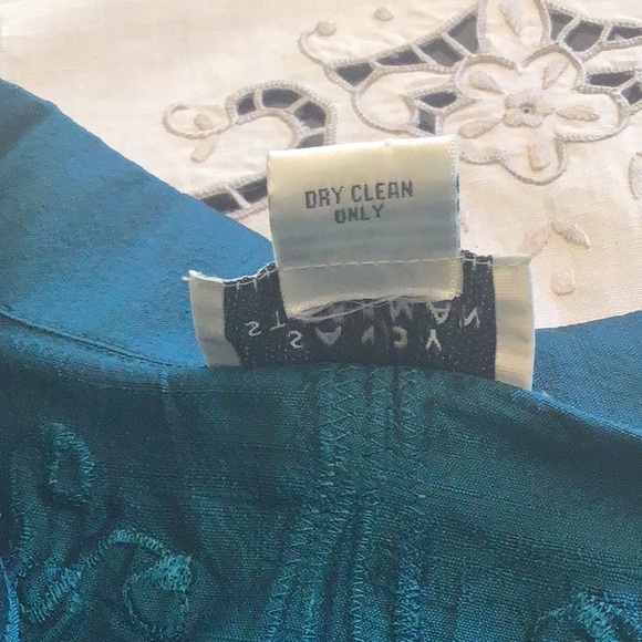 Sandy Starkman Appliqué Jacket 100% Silk - Picture 11 of 12